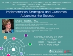 Implementation Strategies and Outcomes: Advancing the Science - Image
