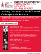 Assessing Causality in a Post RCT World: Challenges to HIV Research - Image