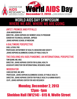 World AIDS Day Symposium: Where we are, where we are going